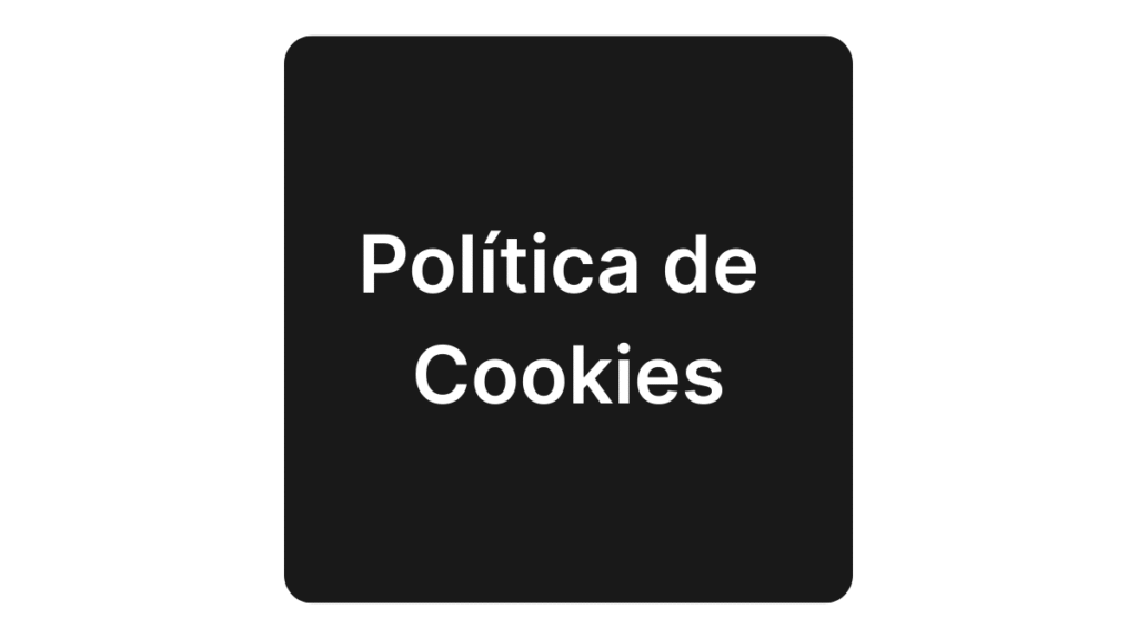 Imagem ilustrativa com o texto Política de Cookies.